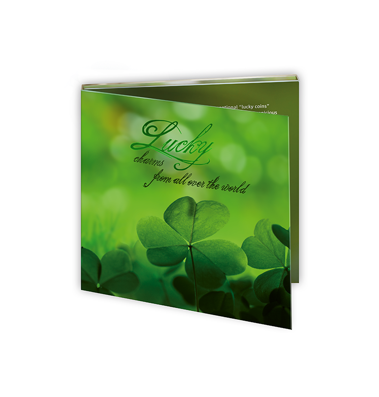 Mundo, carpeta de monedas de la suerte KM div.